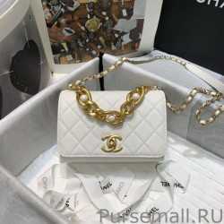 Inspired Pearl Boy Chain Bag AS2638 White