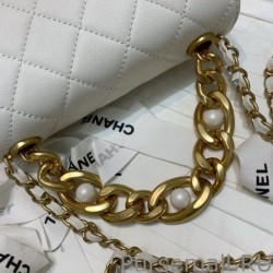 Inspired Pearl Boy Chain Bag AS2638 White