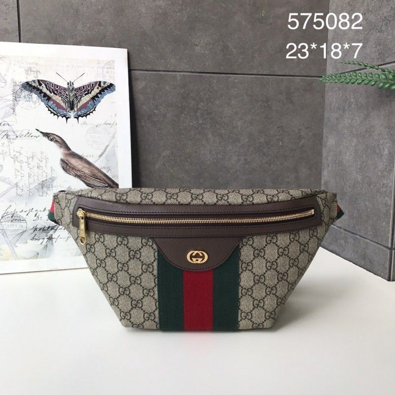 1:1 Mirror Vintage Canvas Belt Bag 575082 Brown