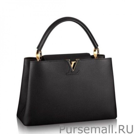 Replica Noir Capucines MM M48864