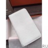 Cheap Hermes Dogon Wallet In White Leather