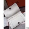 Cheap Hermes Dogon Wallet In White Leather