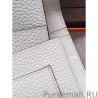 Cheap Hermes Dogon Wallet In White Leather