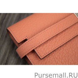 Perfect Hermes Kelly Longue Wallet In Crevette Clemence Leather