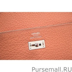 Perfect Hermes Kelly Longue Wallet In Crevette Clemence Leather