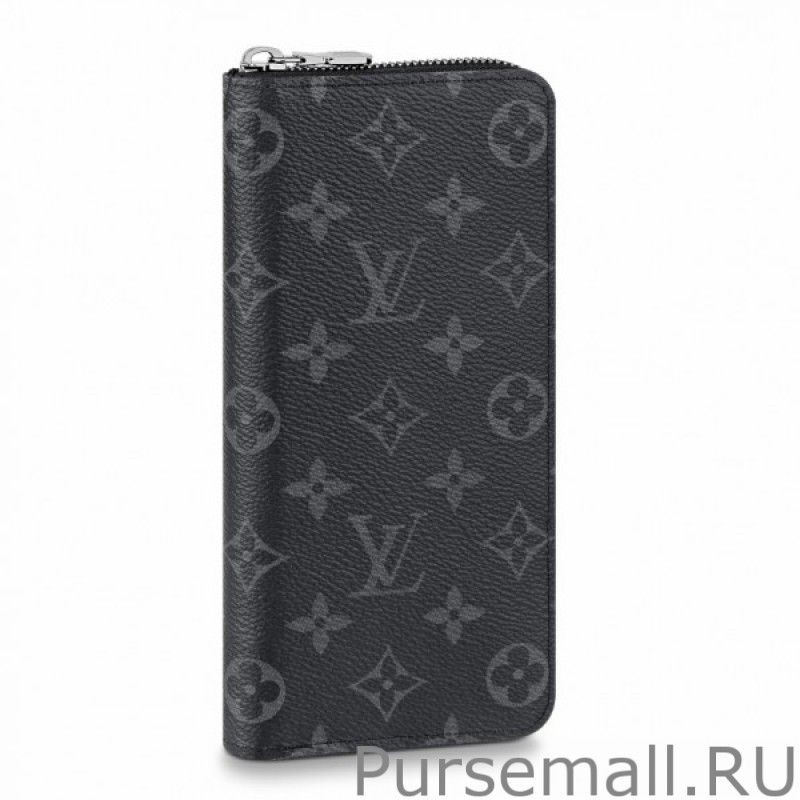 Perfect Zippy Wallet Vertical Monogram Eclipse M62295