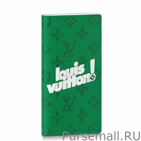 Wholesale Brazza Wallet Green Monogram Canvas M80801