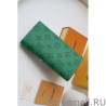 Wholesale Brazza Wallet Green Monogram Canvas M80801