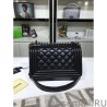 Knockoff Small Boy Flap Shoulder Bag A67085 Black Silver Haredware