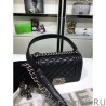 Knockoff Small Boy Flap Shoulder Bag A67085 Black Silver Haredware