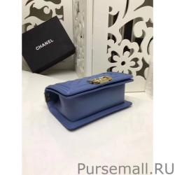 Knockoff Small Boy Flap Shoulder Bag A67085 Blue