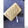 Top Classic Grained Woc Bag A33814 Apricot