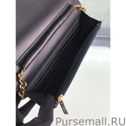 Luxury Classic Grained Woc Bag A33814 Black