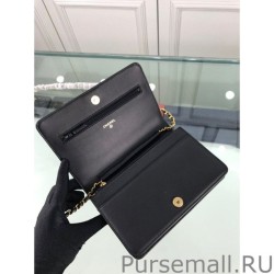 Luxury Classic Grained Woc Bag A33814 Black