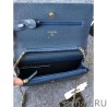 High Quality Classic Grained Woc Bag A33814 Blue