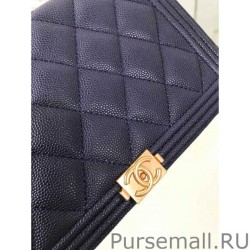 Replica Classic Grained Woc Bag A33814 Dark Blue