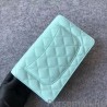 Luxury Classic Grained Woc Bag A33814 Light Blue