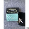 Luxury Classic Grained Woc Bag A33814 Light Blue