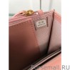 Knockoff Classic Grained Woc Bag A33814 Pink