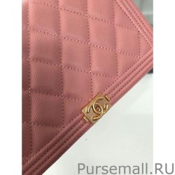 Knockoff Classic Grained Woc Bag A33814 Pink