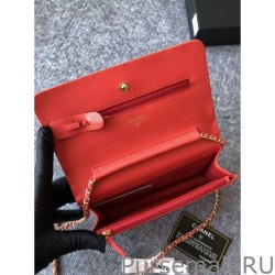 AAA+ Classic Grained Woc Bag A33814 Red