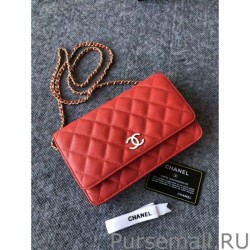 AAA+ Classic Grained Woc Bag A33814 Red