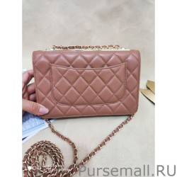 Perfect Classic Lambskin Woc Bag A80972 Apricot