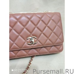 Perfect Classic Lambskin Woc Bag A80972 Apricot