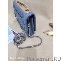 Fashion Classic Lambskin Woc Bag A80972 Blue