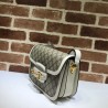 Luxury 1955 Horsebit Small Shoulder Bag 602204 White