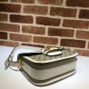 Luxury 1955 Horsebit Small Shoulder Bag 602204 White