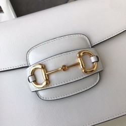 High Quality 1955 Horsebit Small Shoulder Bag 602204 White