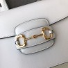 High Quality 1955 Horsebit Small Shoulder Bag 602204 White