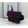 Wholesale GG Wool Belt Bag 598181 Blue / Red