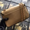 High Quality Leather Small Shoulder Bag 576421 Apricot