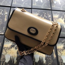 High Quality Leather Small Shoulder Bag 576421 Apricot