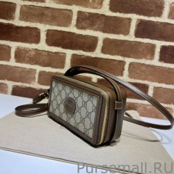 Knockoff Mini bag with Interlocking G 671674 Brown