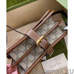 Top Quality Mini shoulder bag with Interlocking G 671620 Coffee