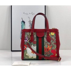 1:1 Mirror Ophidia Small GG Tote bag 547551 Red