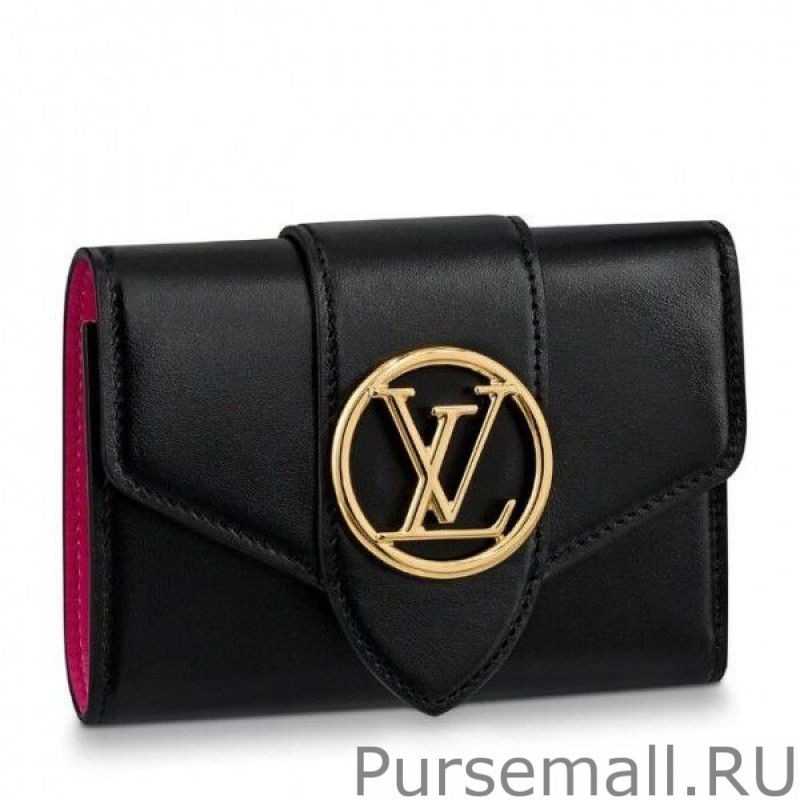 Perfect LV Pont 9 Compact Wallet M69175 Black