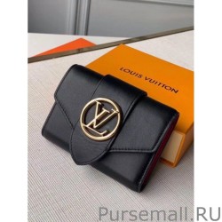 Perfect LV Pont 9 Compact Wallet M69175 Black