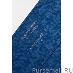 Luxury Multiple Wallet Blue Monogram Canvas M80850