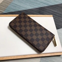 Designer Zippy Wallet Damier Ebene Canvas N41661