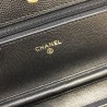 AAA+ Stitch Chain Grained Calfskin Woc Bag A33814 Black