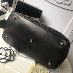 Wholesale Cambon Lambskin Tote Bag with Black CC A25169 Black