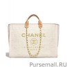 High Quality Canvas Large Deauville Tote A66942 Cream