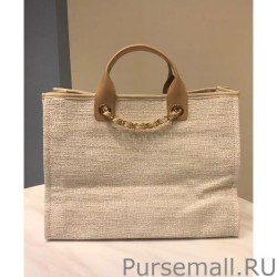 High Quality Canvas Large Deauville Tote A66942 Cream