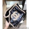 Best CC Crumpled Shearling Tote Bag AS1167