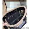 Best CC Crumpled Shearling Tote Bag AS1167