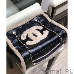 Best CC Crumpled Shearling Tote Bag AS1167